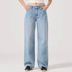 NWT ROLLA'S Kate Baggy 90s Blue Jean Womens 28 Vintage Blue Anthro FP